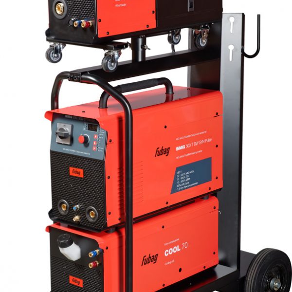 FUBAG INMIG 500T DW SYN PULSE + DRIVE INMIG DW SYN PULSE + горелка FB 500 3m + блок охлаждения + тележка + Шланг пакет 5м