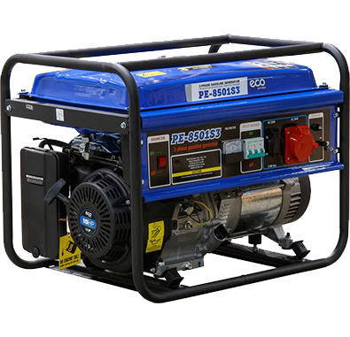 Электростанция 3–х фазная (генератор бензиновый) ECO PE-8501 S3