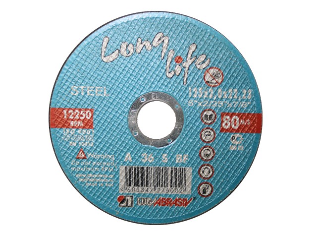 Отрезные круги 125х1.2x22.2 мм для металла Long Life