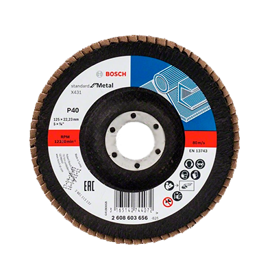Круг обдирочный Bosch Standart 125x6x22.2 для металла