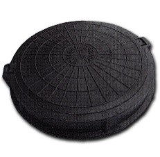 Люк полимерно-песчаный  (средний)  нагрузка 7 т. Цвета: черный